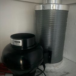 Inline Fan Filter And Grow Lights 