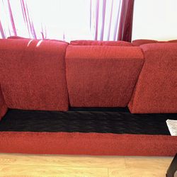 Red Sofa And loveseat