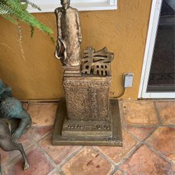 Chinese Warrior Bronze Sculpture 