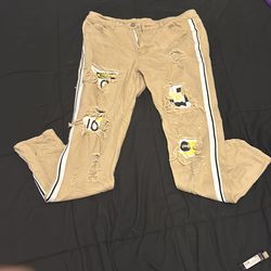 Khaki fashion Pants