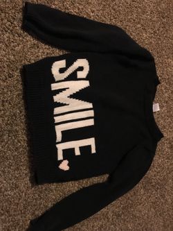 Toddler girl black sweater
