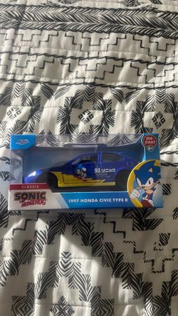 Sonic the Hedgehog die cast car Honda civic type R