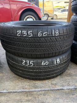 235/60r18 Two Kumho Tires In Great Shape