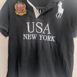 Small Men's Black Polo Shirt