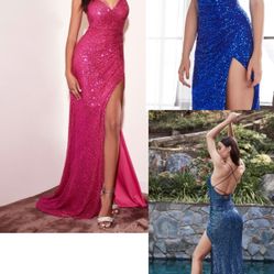 New With Tags Size Small Royal Blue Formal Dress $175