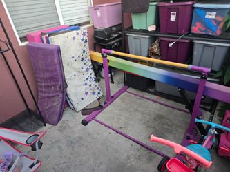 Gymnastics bar, beam and mats MAKE OFFER