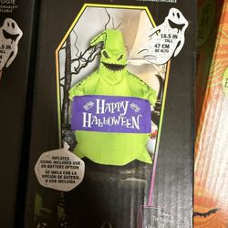 Disney Nightmare Before Christmas Desktop 18.5” Blowup Inflatable Oogie Boogie 