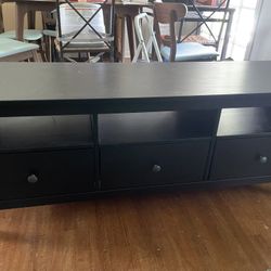 Black Wood Media Console
