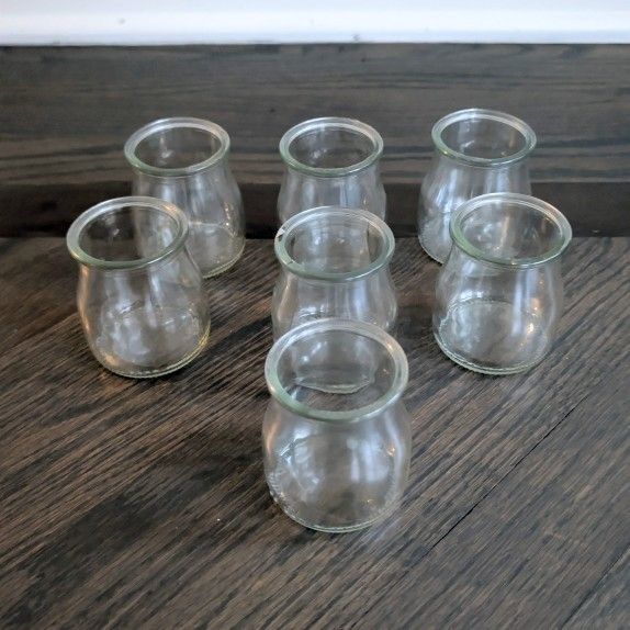 Set of Clear Glass Jars, 7-Pack