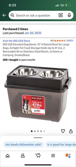 Elevated Dog Bowls Food Station