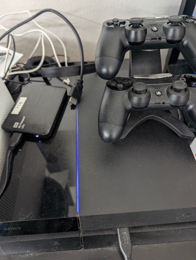PlayStation 4 (PS4), Games, 2 Controllers,1 TB Ext Storage 