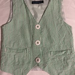 Baby Boy Green Vest 6-12 Months 