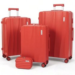 4 Piece Suitcase Travel Bags 
