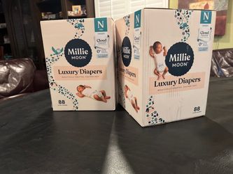 Millie Moon Luxury Diapers Size Newborn – 2 Boxes