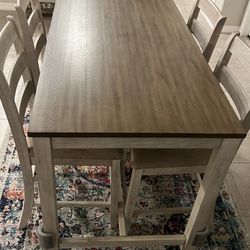 Counter Height Dinner Table 