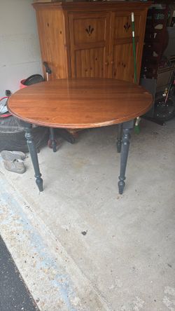Wooden Table w/ 4 Matching Chairs