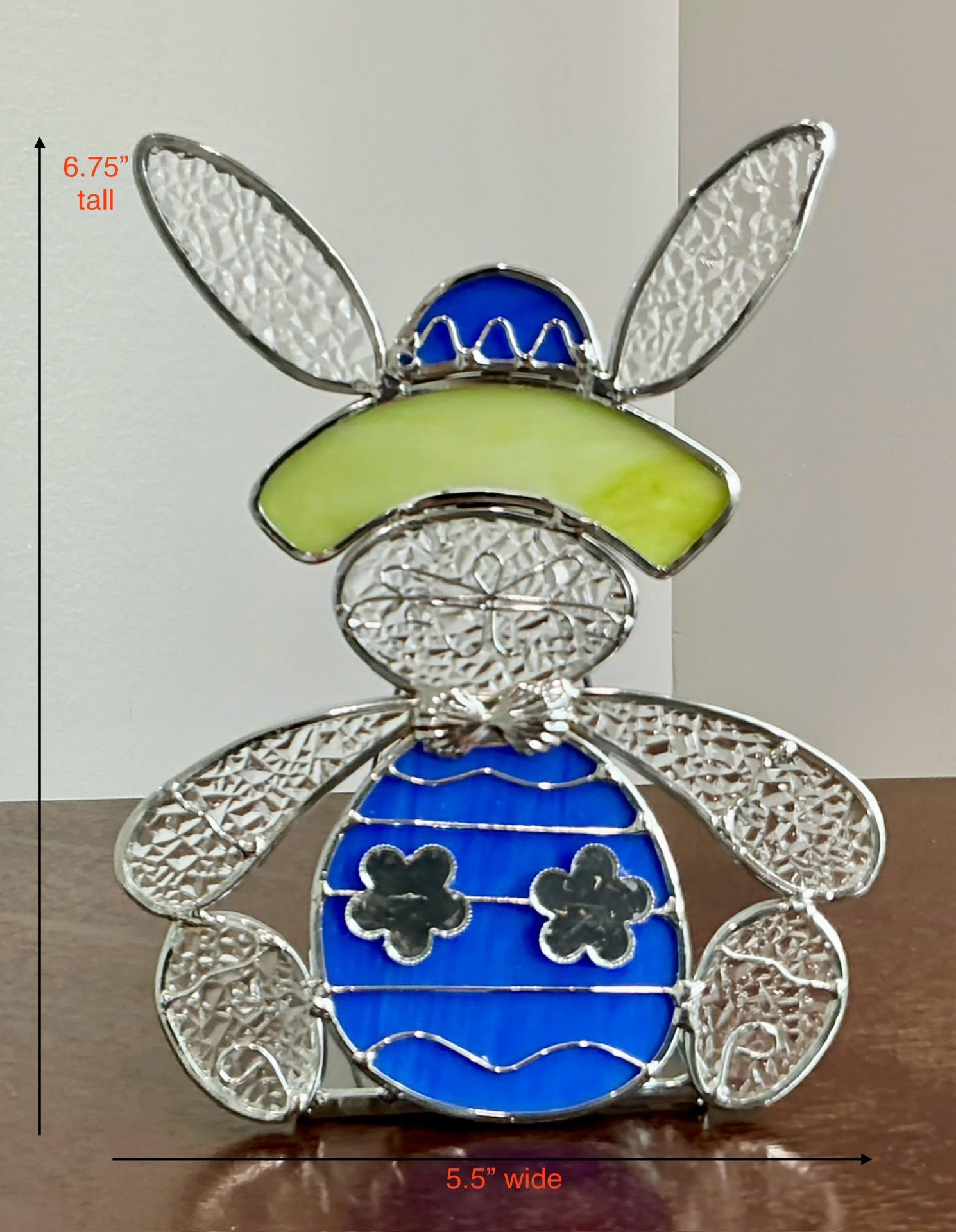 Metal & Glass Bunny Tea Light Candleholder