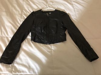 Black faux Leather Jacket