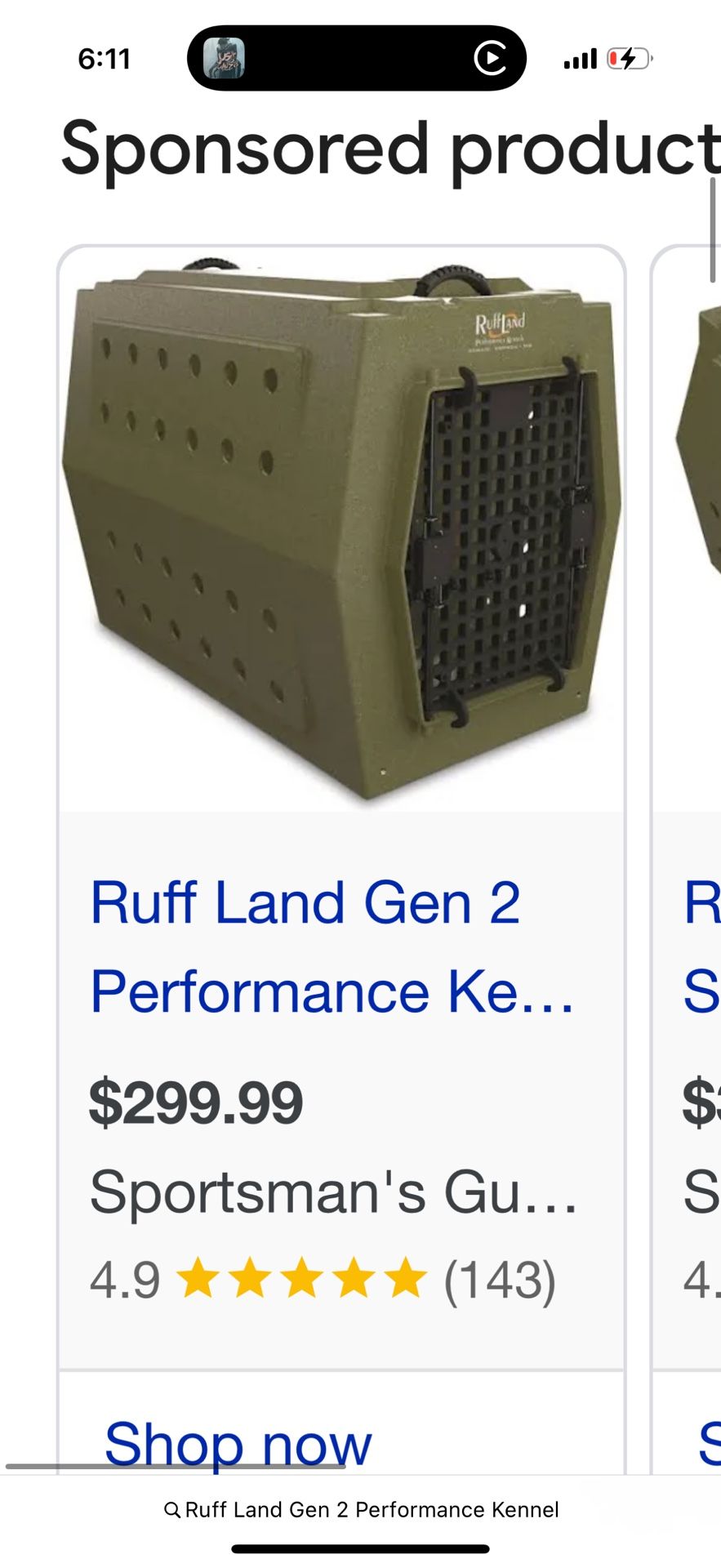 RUFFLAND Dog Xl Kennel Crate