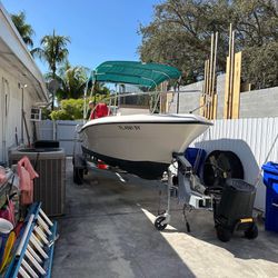 1993 Pursuit 19.5’ W/2016 Yamaha Engine (118 Hours) And 2022 Trailer Excellent Condition 