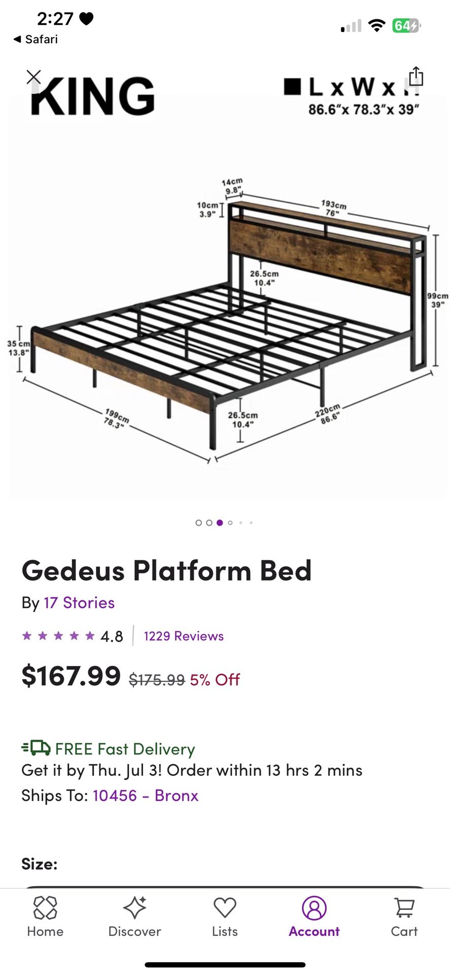 Full Size Bed Frame