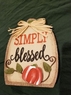 Simply Blessed sign from Ashland Signs .New.