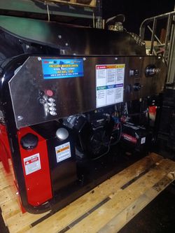 Brand new hot water pressure washer skid