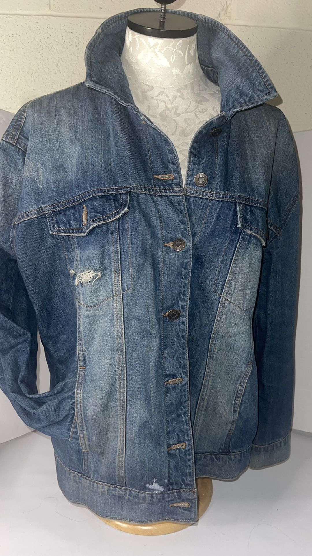 Kensie Denim Jacket Size L 