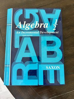 Algebra 1/2 Saxon