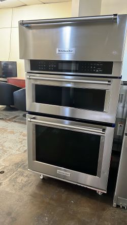 KITCHEN AID 30”WIDE MICROWAVE OVEN COMBO BUILT IN