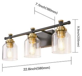 Vintage 3-Light Vanity Light