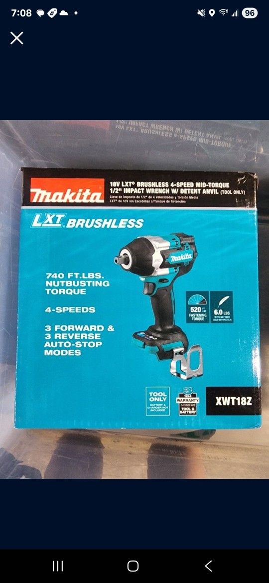 Xwt18 Makita 4 Speed New Drill Only