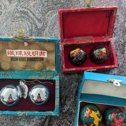 Chinese / Asian Metal Balls Meditation Relaxation Stress Relief   ( Each Box $10