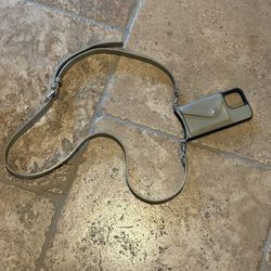 BANDOLIER Taupe Leather Crossbody Phone Case & Strap IPhone 13 Pro