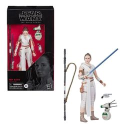 Hasbro Star Wars The Black Series #91 Rey & D-O 6” Figure Set NEW Sealed B9