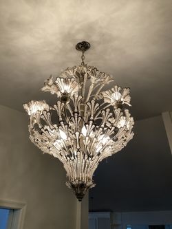 Heavy French Style Chandelier 12 Light Crystal And metal