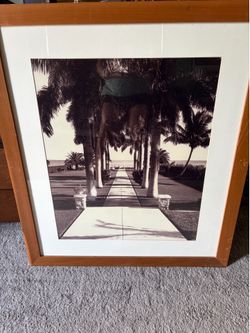 Black-and-white vintage framed photos