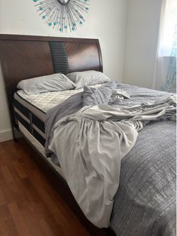 wooden bed frame