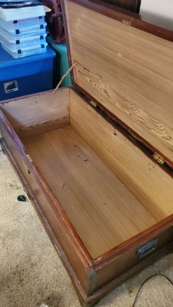 Old wood chest