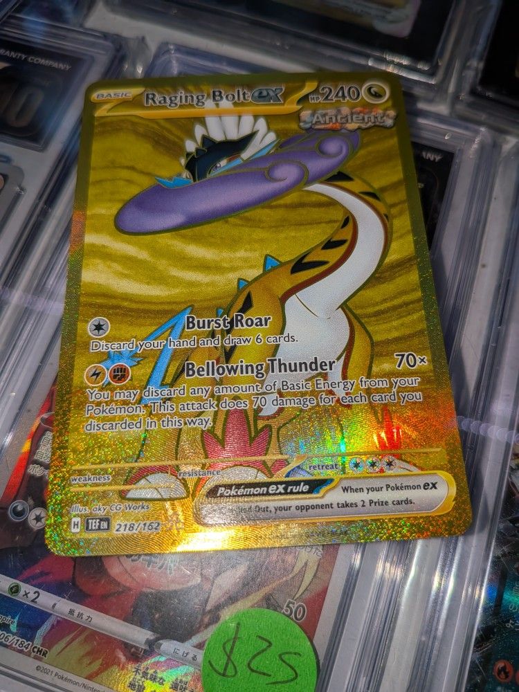 Raging Bolt ex - 218/162 - SV05: Temporal Forces (TEF) Pokemon