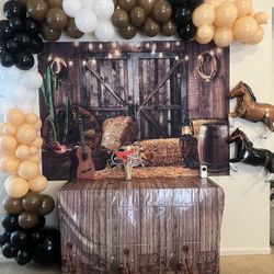 Back Drop, Garland And Photo Props 