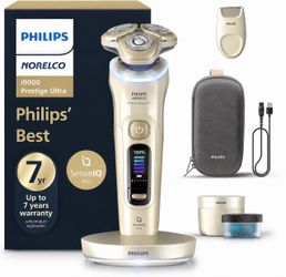 Philips Norelco i9000 Prestige Ultra Wet & Dry Electric Shaver – SenseIQ Pro