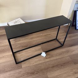 Modern Black Console Table / Sofa Table – 4 ft