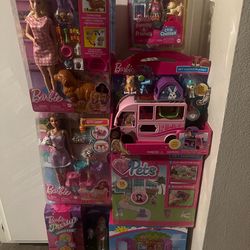 Barbie Treehouse, Pets, Chelsea Travel, etc