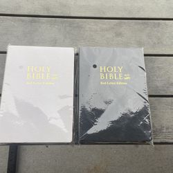 New In Wrapper, 2 Red Letter Edition Bibles