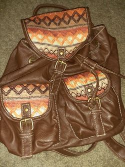 Bohemian leather bag