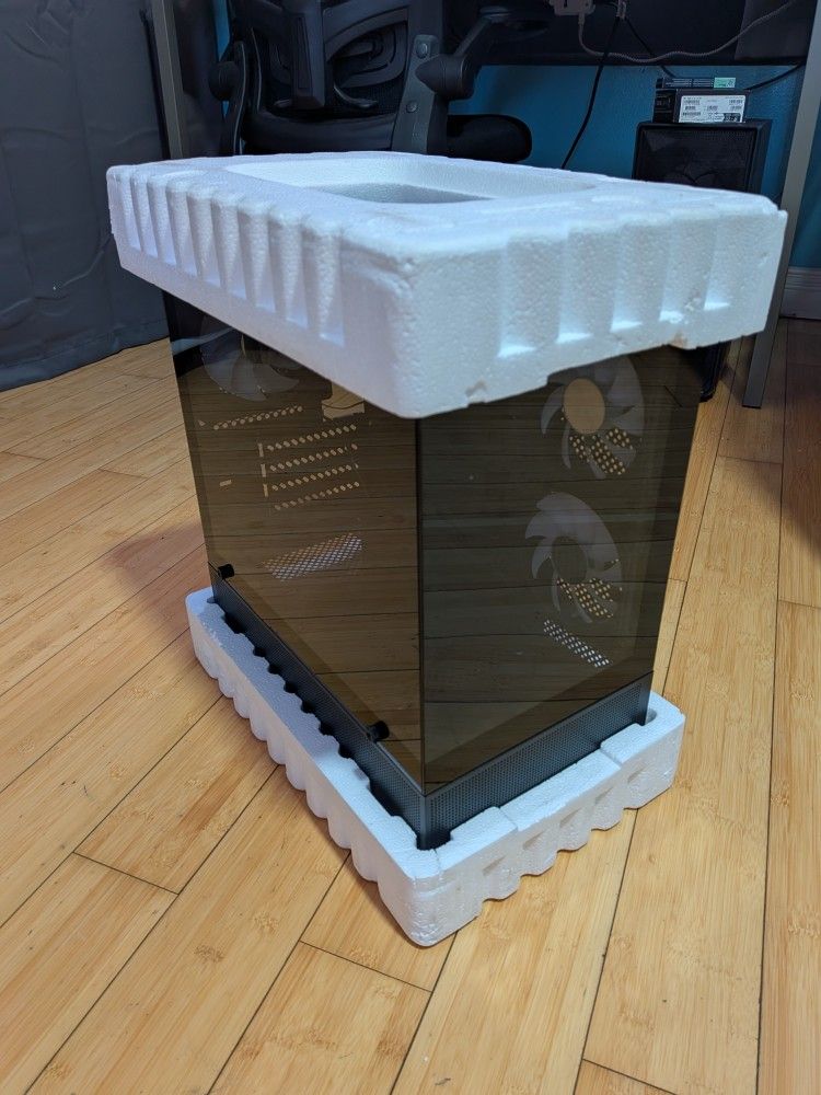 GPERHUAN Tempered Glass Black PC Case