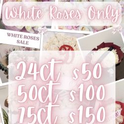 White Rose Bouquet 