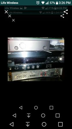 humpday special Yamaha stereo receiver, matching 5 disc cd