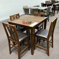 5 Pc Counter Height Dining Table Set